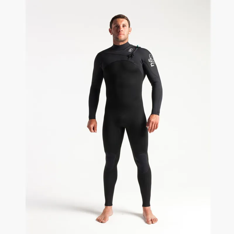 C-Skins Mens Session 3/2 Chest Zip Wetsuit Black